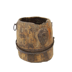 Drewniane naczynie pojemnik Vintage